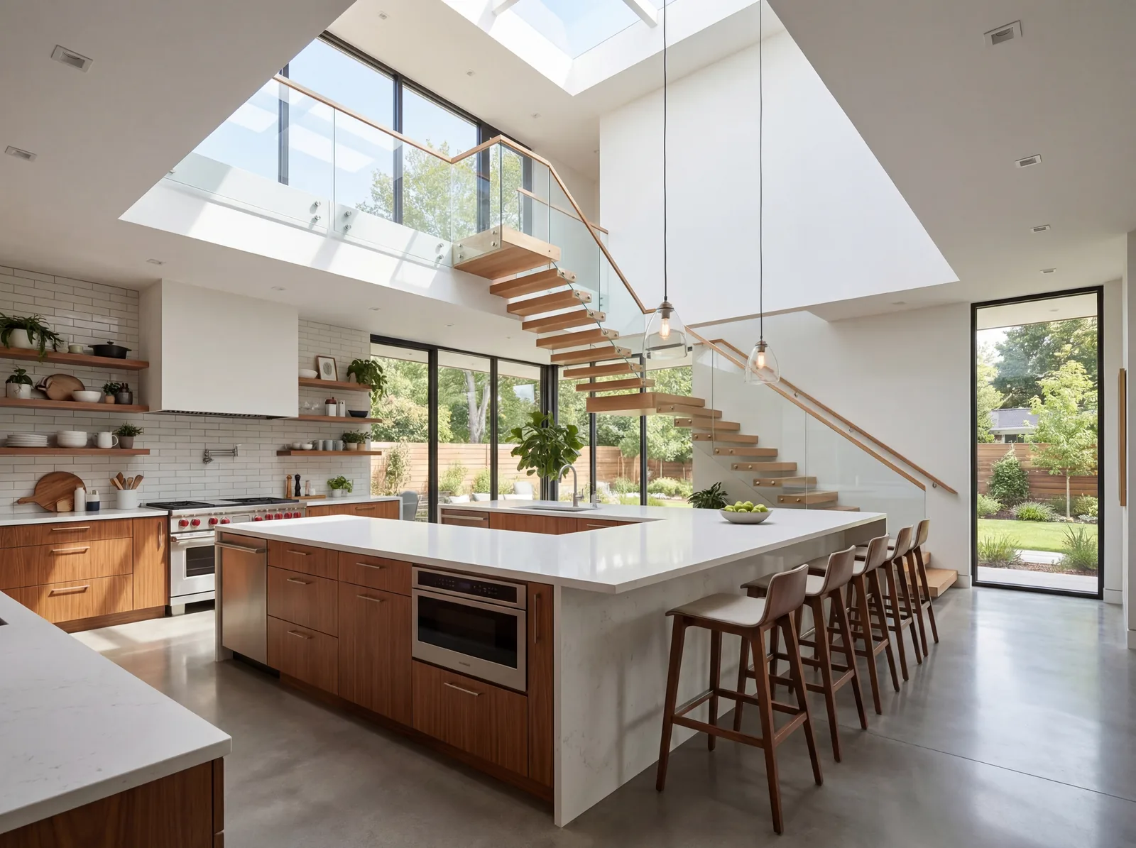 Kitchen and stairs