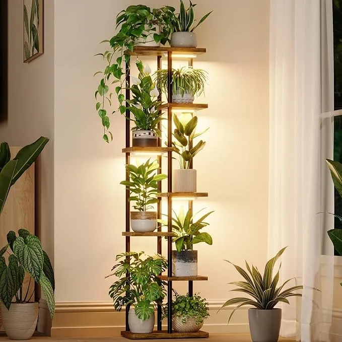 Bamworld Plant Stand with Grow Light